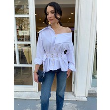 Kedi Fashion Zımba Detaylı Tasarım Gömlek