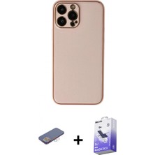 Marsilyan™- iPhone 13 Pro Max Kılıf Yadigar Klasik - Siyah Bilvis 5in1 5d Magic Hayalet Cam Ekran Koruyucu + Renkli Kamera Lens Koruma Cam - Pe
