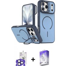 Marsilyan™- iPhone 17 Pro Max Kılıf Çekirdek Klasik - Siyah Bilvis 5in1 3D Magic Cam Ekran Koruyucu + Bilvis Titan Kamera Lens - Nlgy