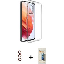 Marsilyan™- Galaxy S23 Plus Kılıf Zirve Doku - Siyah 6d Mat Seramik Hayalet Nano Ekran Koruyucu + Metal Kamera Lens - Kı