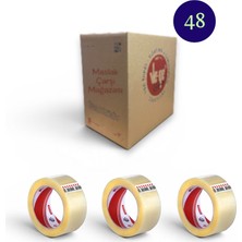 Maslak Çarşı Koli Bandı Şeffaf 45MM x 100M Vege Aslan 48'li