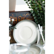Heda Porselen Meridyen 12 cm 6'lı Porselen Çay Tabağı Seti