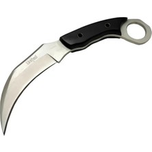 marsilyan united claw cutter  uk 1 siyah outdoor bıçak 17cm - kılıflı, plastik sap