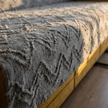 Miar home perde tekstil Miar %100 Pamuk Koltuk Örtüsü - Oturma ve Sırt Kısmını Kaplayan Koruyucu Örtü 180 x 220