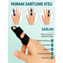 Ankaflex Ayarlanabilir Parmak Ateli Orta, Işaret, Yüzük ve Serçe Parmaklar Için Kırık Burkulma Aparatı