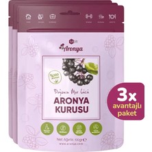 Aronya Mor Kurusu 100 gr 3’lü Paket – Katkısız, Doğal Atıştırmalık