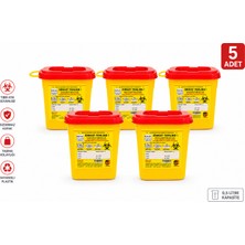 Telkar 0,5 Lt Tıbbi Atık Kutusu 5 Adet