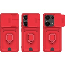 The Gencoo Xiaomi Redmi Note 13 Pro 4g Kılıf Zuma Kartvizitli Yüzüklü Silikon - Lacivert