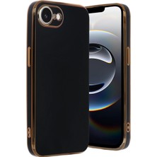 The Gencoo Iphone 16E Kılıf Volet Silikon - Siyah