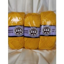 Ören Bayan Madame Petite Antipilling Sarı El Örgü Ipi (3 Adet) (Amigurumi Ipi) - Renk: 029