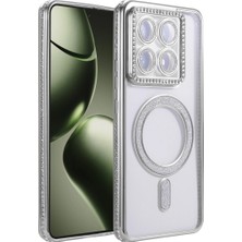 The Gencoo Xiaomi Mi 14T Pro Joke Simli Magneticsafe Kılıf - Gümüş