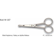 Magicool Europe Aplike ve Nakış Makası Kıvrık Küt Uçlu No:4 10,16 cm