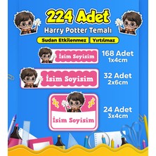 Sb Store Okul Kreş Kişiye Özel Isim Etiket Seti Harry Potter Temalı - Model 728