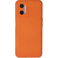Magicool Oppo A96 Kılıf Nano Içi Kadife Silikon - Turuncu