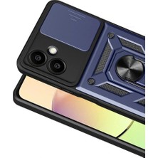 The Gencoo Samsung Galaxy A07 4g Pars Lens Yüzüklü Silikon - Lacivert