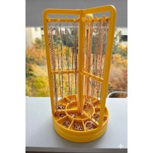 DU&ER Döner Takı Düzenleyici Standı Kolye Küpe Bileklik Organizer Masaüstü Takılık