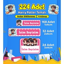Sb Store Okul Kreş Kişiye Özel Isim Etiket Seti Harry Potter Temalı - Model 724