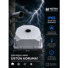 Netra Teknoloji Güvenlik Kilitli Kamera Montaj Buatı Kare Büyük Boy Buat, Taban Dahil 13cm X 13cm 10 Adet 185GR