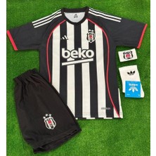 Candy Cup Beşiktaş Forma Siyah Beyaz 2025/2026 Yeni Sezon Çocuk Forması Isimsiz