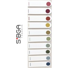 Sibga Tasarım Şeffaf Renkli Kitap Ayracı Ayraç Sticker Not Kağıdı 200 Yaprak