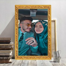 Özkacar Group Kişiye Özel Kanvas Tablo Altın Dijital Çerçeve Ev Duvar Salon Ofis Dükkan Hediyelik Dekarasyon