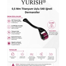 Yurish Dermaroller 0.5 mm Ekonomik – 540 Iğneli Cilt Yenileyici Roller