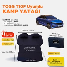 Woinbo Togg T10F Uyumlu Araç Kamp Yatağı ((Taşıma Çantalı & 2 Yastık Hediyeli)