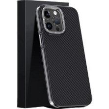 AyrStore Buğz Joko  Iphone 15 Pro Max Kılıf Aramid 600D Kevlar Karbon Fiber Magsafe Kapak - Gri