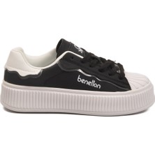 United Colors Of Benetton Siyah-Beyaz Unisex Spor Ayakkabı BNI-12152 G