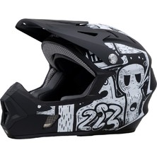 Raptor Gravity Fullface L 59-60CM Street Noir Bisiklet Kaskı