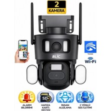 Tastech Akıllı Ev Çift Lens Ip Kamera 6mp 3+3mp Hareket Algılama Gece Görüşlü Wifi Kamera Güvenlik Kamerası
