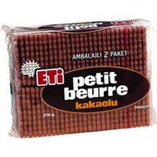 Eti Petit Beurre Kakaolu Bisküvi 370 G (6'li Paket)