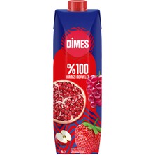 Dimes %100 Kırmızı Meyvelerden Meyve Suyu 1 L (3'li Paket)