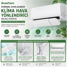 Premini Çok Amaçlı Ayarlanabilir Metal Tokalı Hava Yönlendirici Split Klima Aparatı