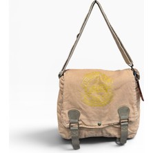 Old Cotton Cargo Kumaş Postacı Omuz Çantası Unisex San Diego Camel