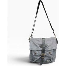Old Cotton Cargo Kumaş Postacı Omuz Çantası Unisex Branco Bag Antrasit