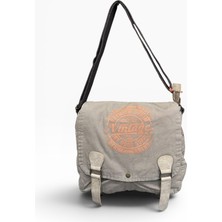 Old Cotton Cargo Kumaş Postacı Omuz Çantası Unisex San Diego Bej