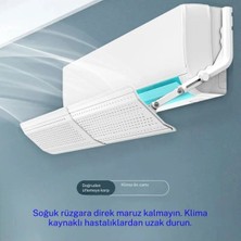 Premini Ayarli Klima Yönlendirici, Evrensel Split, Kolay Montaj, Rüzgâr Perdesi