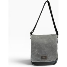Old Cotton Cargo Bags Dikey Kanvas Omuz Çantası  7112 Western Siyah
