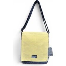 Old Cotton Cargo Bags Dikey Kanvas Omuz Çantası  7112 Western Sarı