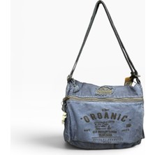 Old Cotton Cargo Kumaş Postacı Omuz Çantası Unisex Mulater Bag Oil Lacivert
