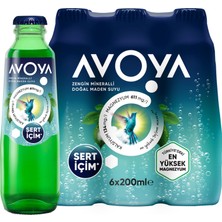 Avoya Sert Içim Sade Maden Suyu 6 x 200 ml (4'li Paket)