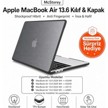 MacBook Air 13.6 Inç M2 M3 M4 M5 Uyumlu Darbe Korumalı Sert Kılıf | Rugged Koruma Hard Case –