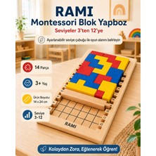 Ramı Montessori Blok Yapboz –  Zeka ve Dikkat Oyunu