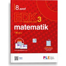 Ple Akademi 8. Sınıf Edk 3 Matematik Etkileşimli Ders Kitabı | Planlı Eğitim (Ple) | Ortaokul Matematik Kaynak Kitap | Yeni Müfredat | Matematik Konu Anlatımı ve Etkinlik Kitabı