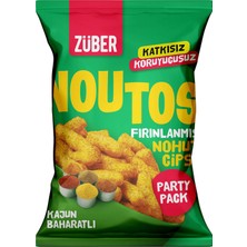Züber Noutos Kajun Baharatlı Nohut Cipsi 75 G (4'li Paket)
