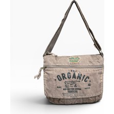 Old Cotton Cargo Kumaş Postacı Omuz Çantası Unisex Mulater Bag Oil Kahve