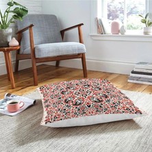 Rem Home Etnik Motifli Dijital Baskılı Modern Yer Minderi