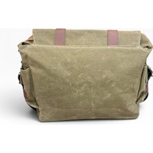 Old Cotton Cargo Kanvas Kumaş Postacı Omuz Çantası Unisex 7156 Baltimore 15.6'' Camel