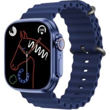 Tastech Gs Ultra 8 Watch Akıllı Saat Tüm Telefonlara Uyumlu Kol Saati Lacivert